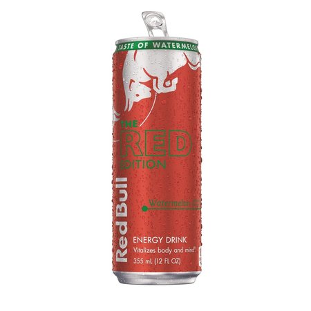 RED BULL The Red Edition Watermelon Energy Drink 12 oz RB234435